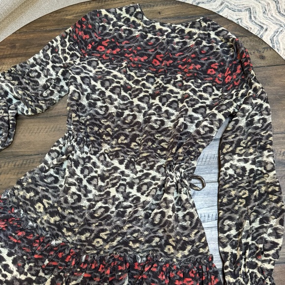 All Saints | Alia Juba Leopard Print Dress - Picture 11 of 16